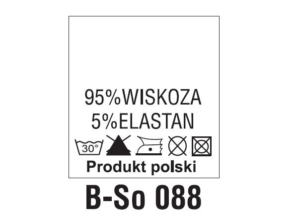 Wszywki surowcowo-ostrzegawcze 95% WISKOZA, 5% ELASTAN, 30°C