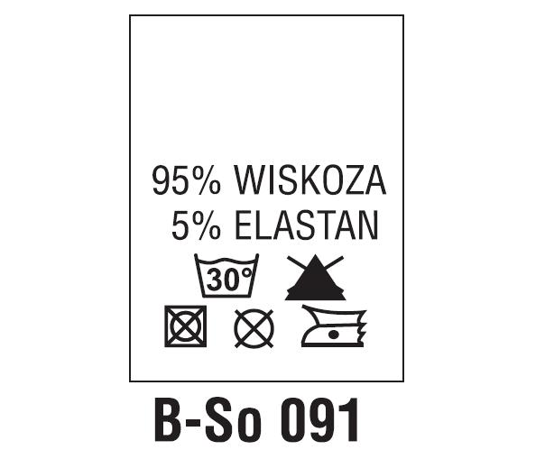 Wszywki surowcowo-ostrzegawcze 95% WISKOZA, 5% ELASTAN, 30°C