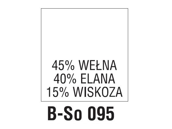 Wszywki surowcowo-ostrzegawcze 45% WEŁNA, 40% ELANA, 15% WISKOZA