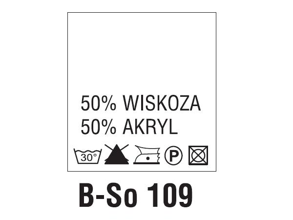 Wszywki surowcowo-ostrzegawcze 50% WISKOZA, 50% AKRYL, 30°C