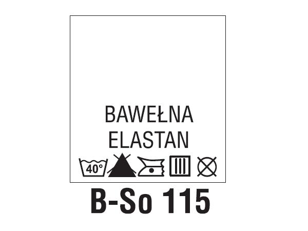 Wszywki surowcowo-ostrzegawcze BAWEŁNA, ELASTAN, 40°C