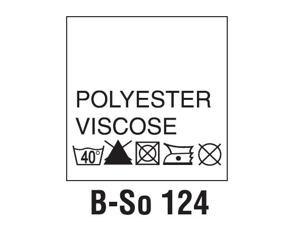 Wszywki surowcowo-ostrzegawcze POLYESTER, VISCOSE, 40°C