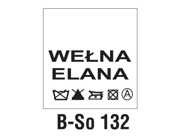 Wszywki surowcowo-ostrzegawcze WEŁNA, ELANA