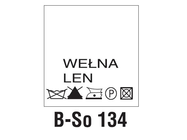 Wszywki surowcowo-ostrzegawcze WEŁNA, LEN