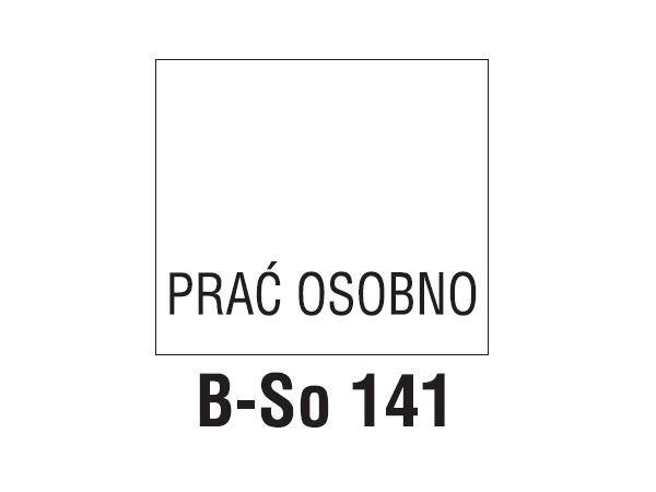 Wszywki przepis prania B-So 141 PRAĆ OSOBNO