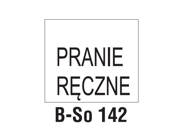 Wszywki przepis prania B-So 142 PRANIE RĘCZNE
