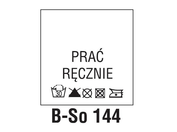 Wszywki przepis prania B-So 144 PRAĆ RĘCZNIE 30°C