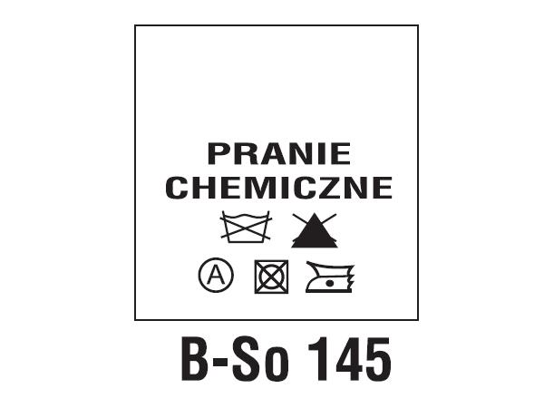 Wszywki przepis prania B-So 145 PRAĆ CHEMICZNIE