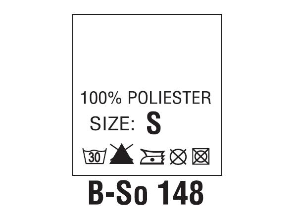 Wszywki surowcowo-ostrzegawcze + rozmiar 100% POLIESTER, S, 30°C