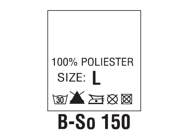 Wszywki surowcowo-ostrzegawcze + rozmiar 100% POLIESTER, L, 30°C