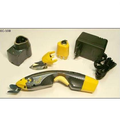 Nożyce elektryczne EC-10B kpl. z wyposażeniem, czarno-srebrne