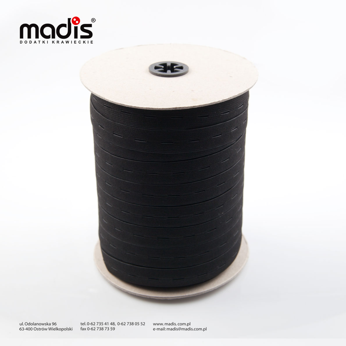 Guma z dziurką dziana 20mm