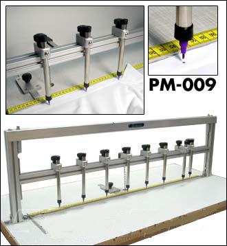 Urządzenie do znakowania pozycji dziurek i guzików META PM-009 kompletne