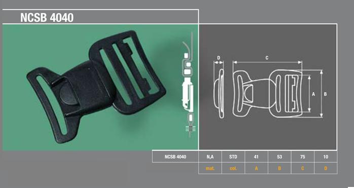 Klamry 40mm NCSB 4040