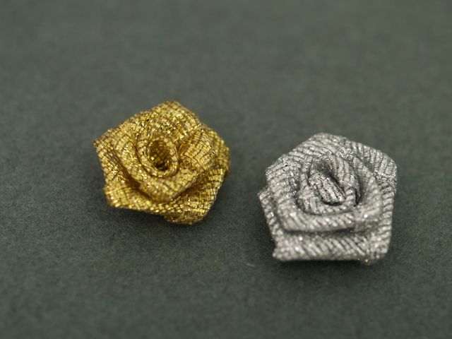 Różyczki metalizowane 1,5cm RM-02