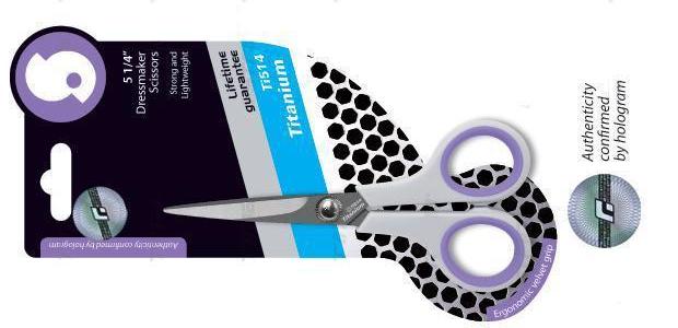 Nożyczki do haftu 5 1/4 z tytanowanymi ostrzami TITANIUM Ti514