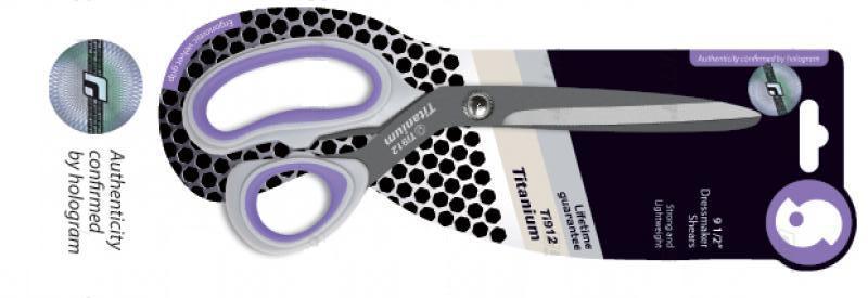 Nożyczki krawieckie 9 1/2 z tytanowanymi ostrzami TITANIUM Ti912