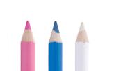 Kredka do tkanin ETI biała, różowa, niebieska