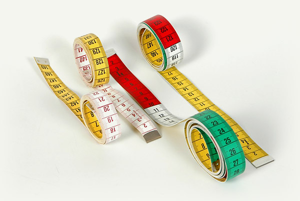 Miara, centymetr krawiecki dł.150cm, szer.20mm kolorowa produkcji niemieckiej