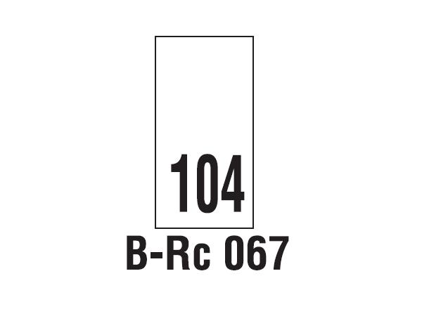 Wszywki rozmiarowe 104