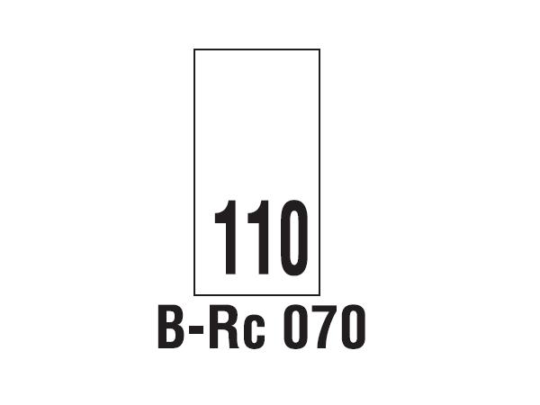 Wszywki rozmiarowe 110