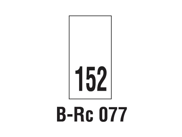 Wszywki rozmiarowe 152