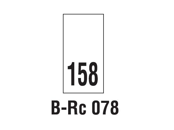 Wszywki rozmiarowe 158