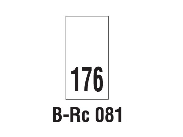 Wszywki rozmiarowe 176