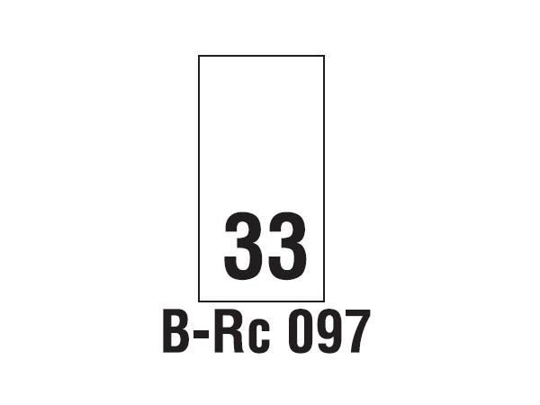 Wszywki rozmiarowe 33