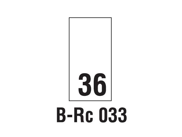 Wszywki rozmiarowe 36