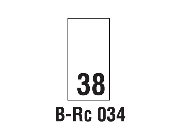 Wszywki rozmiarowe 38