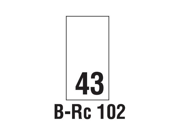 Wszywki rozmiarowe 43