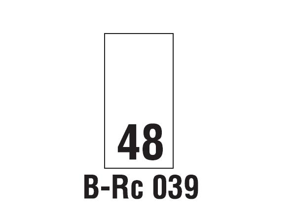 Wszywki rozmiarowe 48