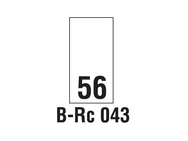 Wszywki rozmiarowe 56