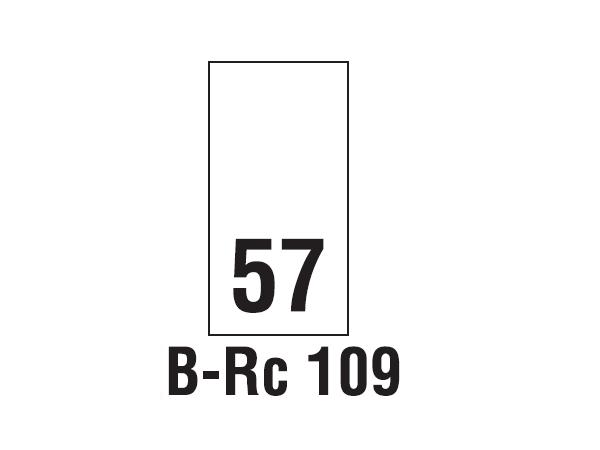 Wszywki rozmiarowe 57