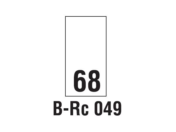 Wszywki rozmiarowe 68