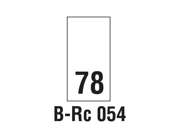 Wszywki rozmiarowe 78