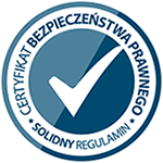 świadectwo zgodności solidny regulamin